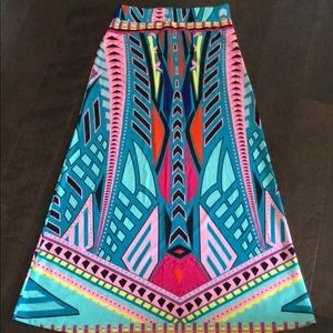 Maxi skirt bold design colorful